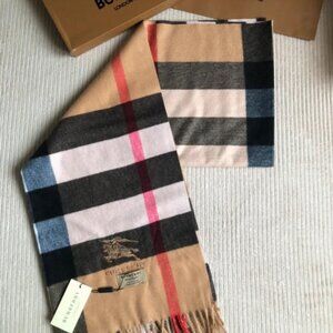 Burberry Check Wool-Silk Scarf